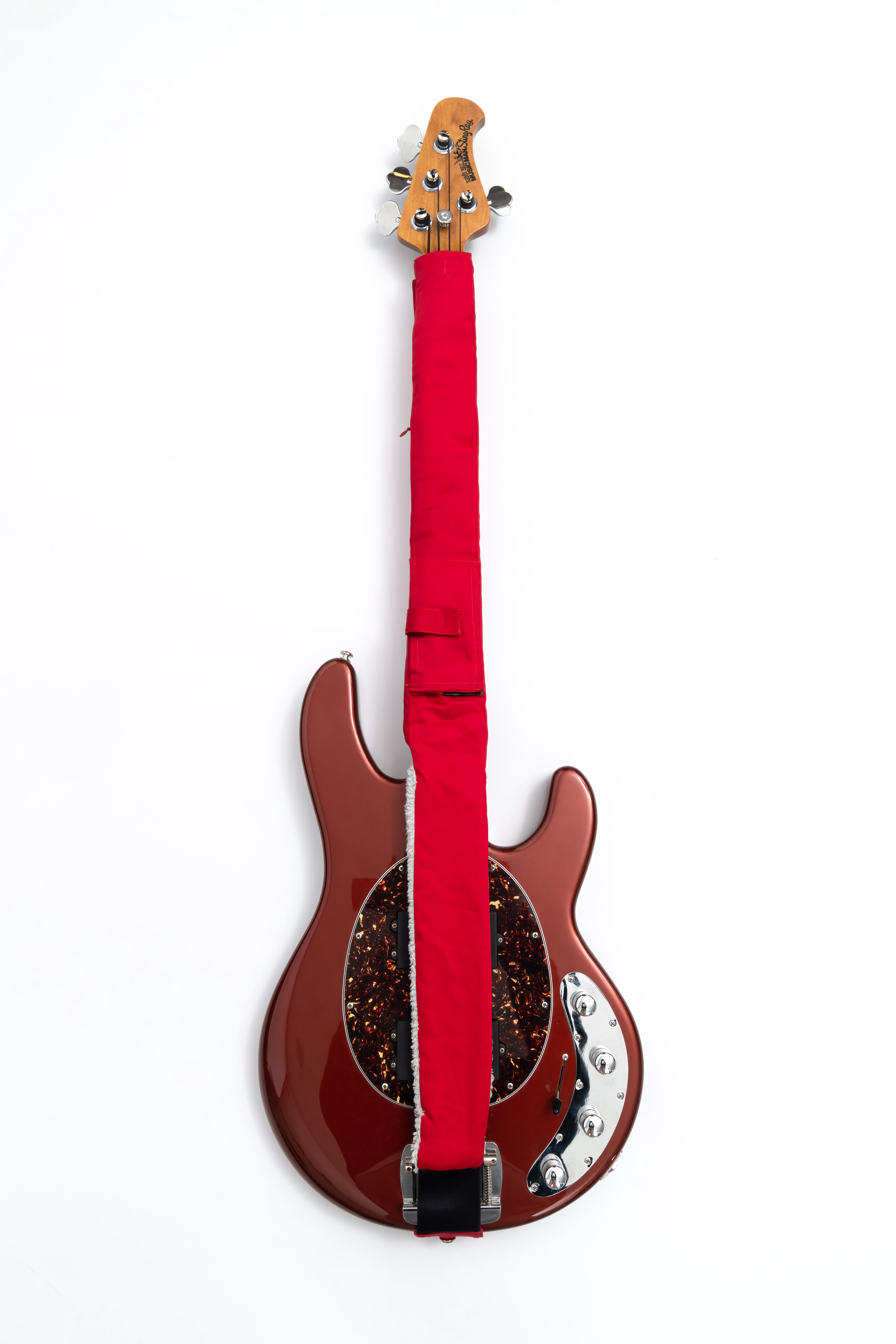 String Sling Bass Guitar Strap With Strap Locks Red