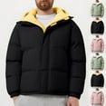 thumbnail image 4 of ZACPNCV Winter Work Jackets for Men Water Resistant Hooded Duck Canvas Coat Insulated Jacket with Pockets, 4 of 4