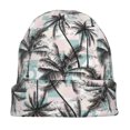 thumbnail image 7 of Naloa Hawaii Palms Soft Beanie Hat, Knit Beanie Daily Beanie in Fine Knit for Women Men Winter Travel, Outdoor, 7 of 7