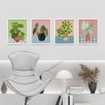 thumbnail image 2 of PixonSign&nbsp;Framed Wall Art, Antique Vases Botanical Plant Prints, Set of 4 Minimalist Leaves Shapes Wall Decor, Boho Illustrations Wall Décor for Living Room, Bedroom, Office - 12"x16" White, 2 of 5