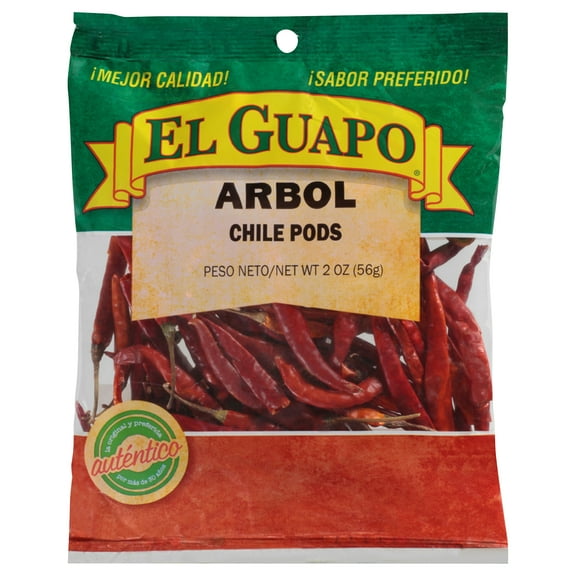 El Guapo Chili de Arbol Spice 2 oz (Pack Of 12)