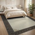 thumbnail image 3 of ODIKA 8'x10' Washable Area Rug Spotted Farmhouse Interlocking Border Salt Speckled Abstract for Dining Room, Large Office, Lounge, Non-Slip Chair-Friendly Mat, 3 of 7