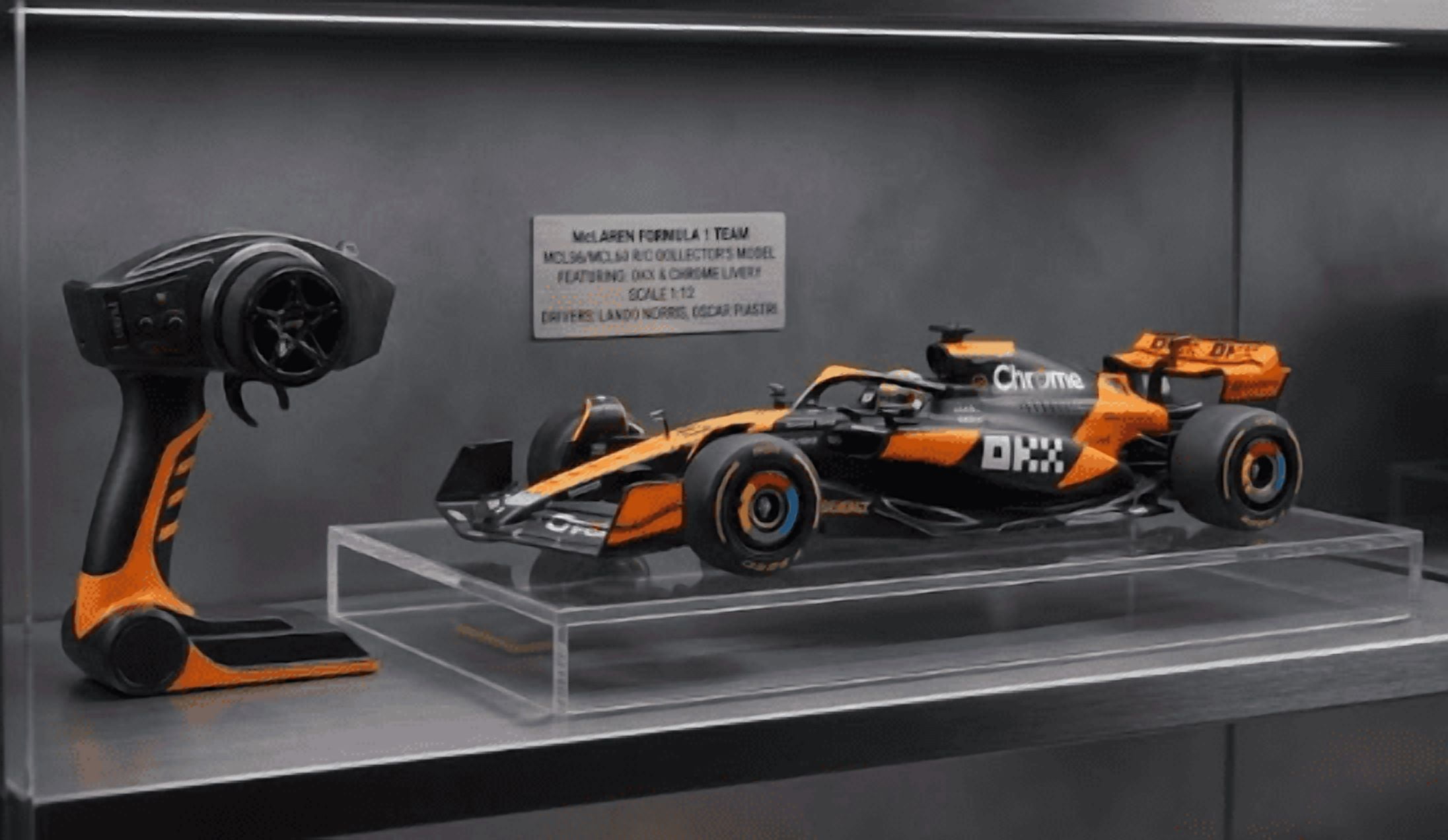 McLaren MCL38 RC Formula Race Car 1:10 Scale with Remote Control, Rechargeable Racing Car