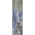 thumbnail image 2 of Addison Rugs Mayfield Premium Machine Washable Transitional Modern Blue Runner Rug, 2'3" X 7'6" Machine Washable Transitional Modern Blue Oversized Sherpa Throw Blanket, 2 of 6