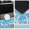 thumbnail image 3 of Coastal Kitchen Rugs and Mats Set of 2, Blue Ocean Beach Coastal Farmhouse Non-Skid Washable for Kitchen Floor Sink Mats Decor and Accessories 17"x30"+17"x47", 3 of 6