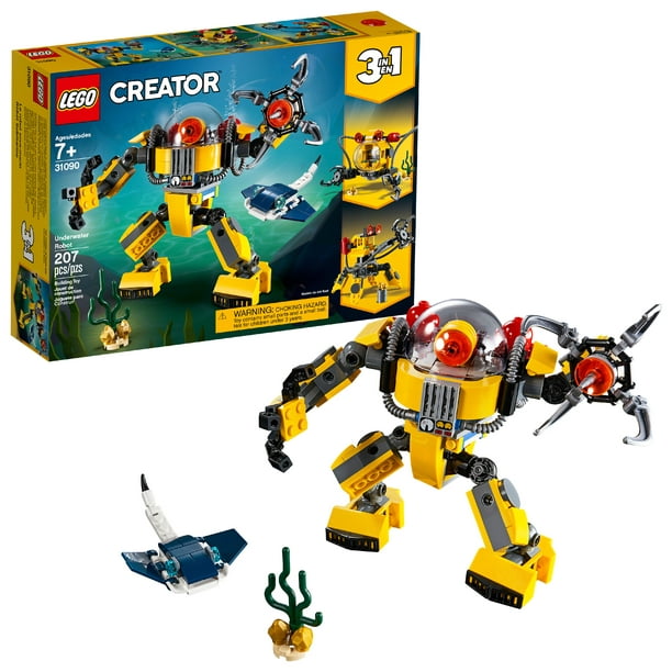 LEGO Creator Underwater Robot and Submarine Building Kit 31090 Walmart.com