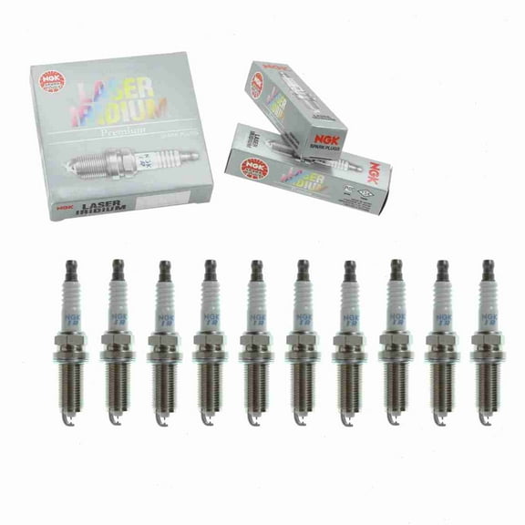 10 pc NGK 98376 Laser Iridium Spark Plugs for 22401 ZJ57B 22401-ZJ51B 22401-ZJ57B 3458 4505 4703 9615 9622 FK16HQR11 FR7NII35U FR8NII35U IKH16TT PKH16TT Ignition Wire Secondary