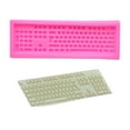 thumbnail image 5 of Oggfader Keyboards for Computers Keyboard Fondant Icing Mould Wedding Cake Decoration pink, 5 of 6