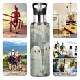 thumbnail image 7 of Yayeee 20oz Insulated Water Bottle Double Wall Stainless Steel with Flip Straw Lid, Ghosts Playing in A Garden, 7 of 7