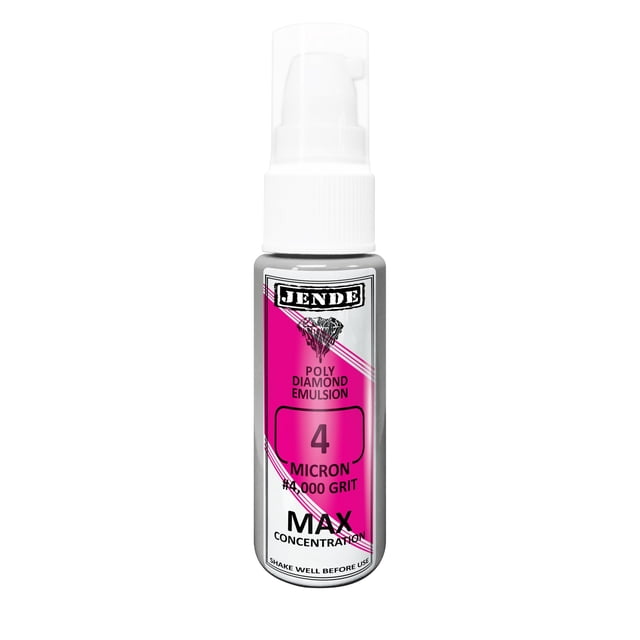 Jende 4 Micron Poly Diamond Emulsion – 2 Oz Spray, For Strops (Leather, Balsa, Nanocloth), Fast-Drying