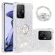 thumbnail image 1 of Funda para Xiaomi 11T/11T Pro 5G con Brillo Líquido Flotante, Purpurina, Parachoques y Anillo Giratorio Soporte, 1 of 5