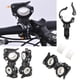 thumbnail image 3 of Naiovety 360 Rotación Ciclismo Bicicleta Luz Linterna Abrazadera Bicicleta Antorcha Clip Montaje Soporte de luz Soporte Ciclismo blanco negro Naiovety HW4561-02B, 3 of 5