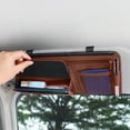 thumbnail image 6 of PATLOLLAV PU Leather Car Visor Organizer with Multi-Compartment Storage - Windshield Sunshade, Glasses/Card Holder for Vehicles, 6 of 6