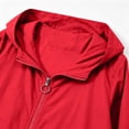 thumbnail image 6 of Njagoc3 Women's Jackets Lightweight Zip up Hooded Windbreaker Jacket Long Sleeve Athletic Running Coat with Elastic Hem Casual Outerwear, 6 of 6