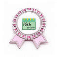 thumbnail image 1 of Día Mundial de la Alimentación Insignia broche Medalla rosa premiada, 1 of 3