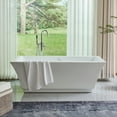 thumbnail image 3 of Vanity Art 59" X 30" Acrylic Freestanding Bathtub Contemporary Soaking Tub with Overflow and Pop-Up Drain, VA6817-S, 3 of 8