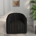thumbnail image 2 of SEYNAR Mid Century Pumpkin-Designed Swivel Cuddle Barrel Sofa Chairs,360 Degree Swivel Armchairs for Living Room, 2 of 10
