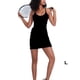 thumbnail image 5 of Qarigey Vestidos deportivos para mujer, ropa deportiva, traje de baile de verano, sin mangas, para correr al aire libre, transpirable, vestido Vestidos Negro L, 5 of 6