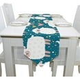 thumbnail image 6 of Rectangle White Sheep and Heart Printed Table Runner 13x70in for Wedding Birthday Holiday, 6 of 7