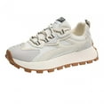 thumbnail image 4 of Zapatillas de deporte de gruesa jinwen cómodas suela gruesa malla transpirable Gris 36, 4 of 8