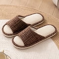thumbnail image 4 of Busydd Soft Sole Women's Indoor Slippers Open Toe Slip on Shoes Casual Comfortable Home House Slippers 44, 4 of 5