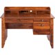 thumbnail image 3 of Eleanor Executive Desk Wood Grain Golden Cherry Freight Free Table Study Writing Office Furniture My Lux Decor Round, 3 of 6