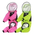 thumbnail image 3 of Lindo impermeable para perros impermeable ligero cobertura de cuerpo completo mascotas de cuatro patas chaquetas de lluvia con capucha, 3 of 8