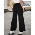 thumbnail image 3 of Yesfashion 2025 Women Sports  Pants High Waist Casual Wide Leg Long Lounge Pull On Trousers with Pocket, 3 of 9