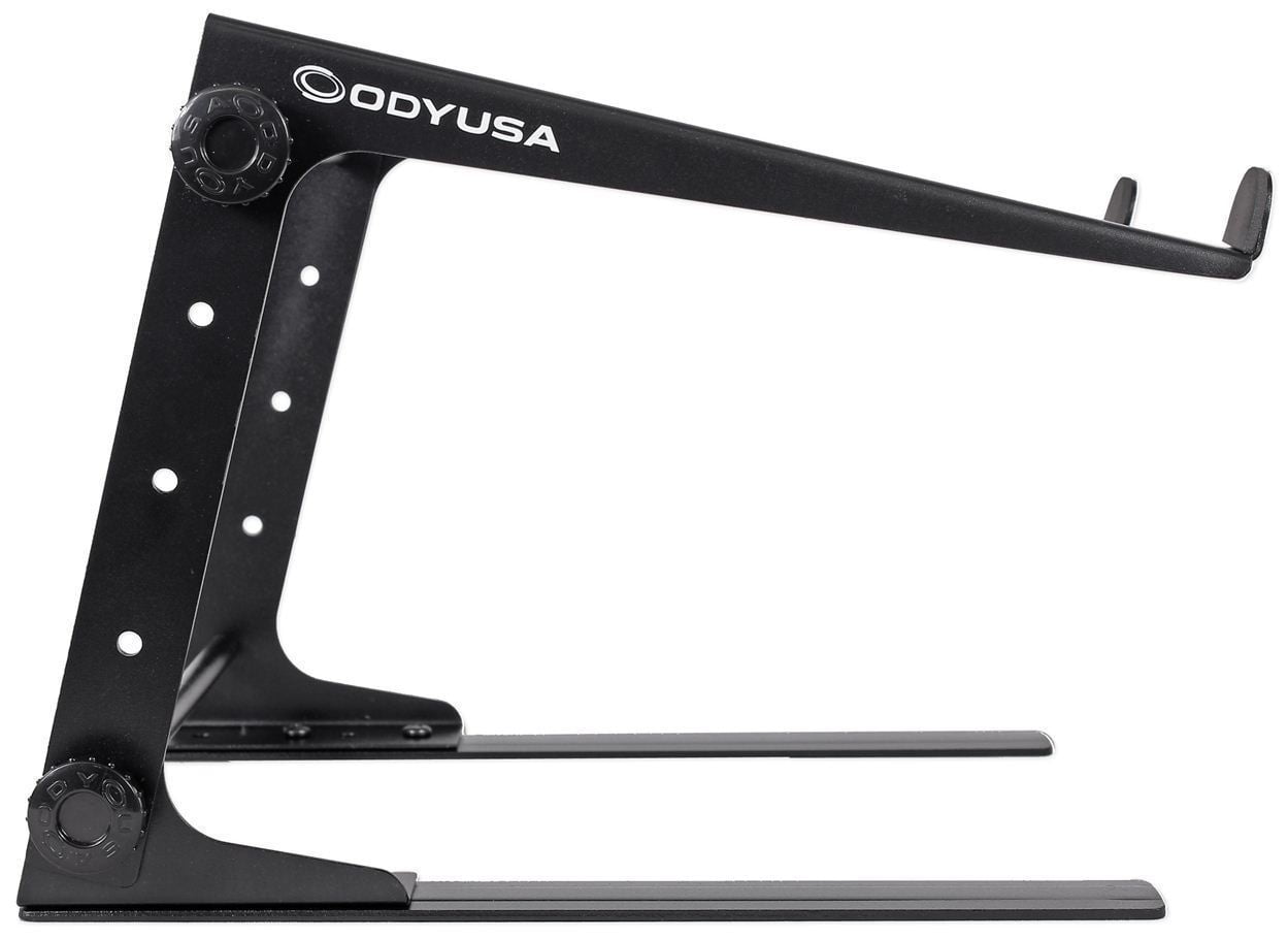 Odyssey LSTANDS LSTAND Adjustable Stand-Alone Tabletop Laptop Pro DJ Stand Black