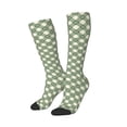 thumbnail image 2 of Haiem Daisy Plaid Green Socks, Funny Novelty Crazy Design Cotton Socks Sports Socks Knee High Socks For Men, Women,1Pairs - Gift For Working Friends, 2 of 9