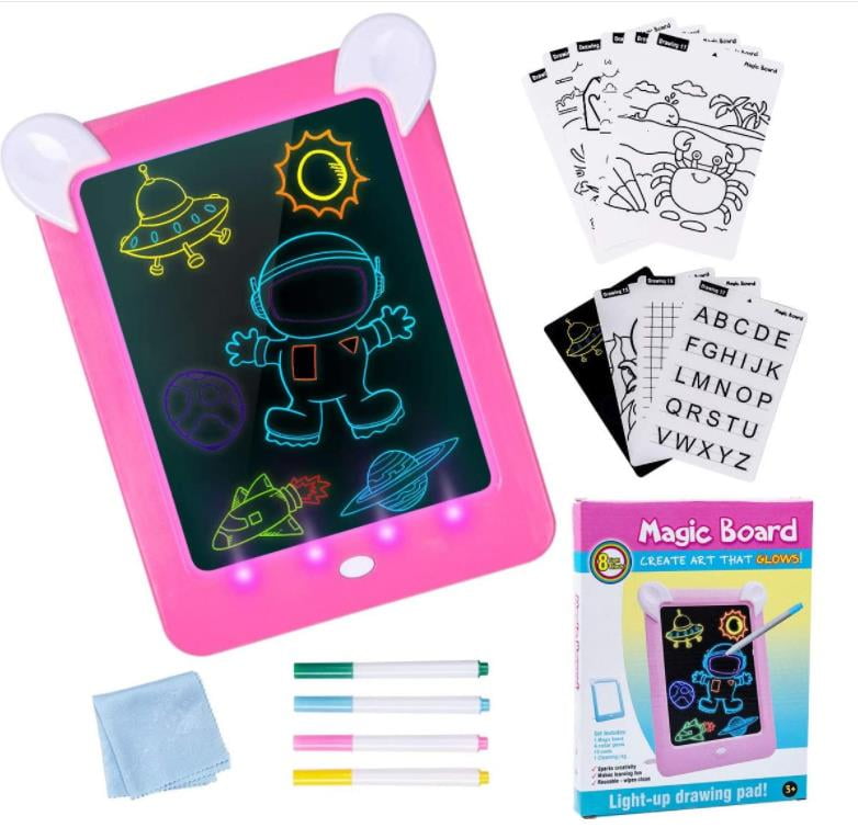 Buy Glow Drawing Board for Kids,Portable Writing Tablet Light Up