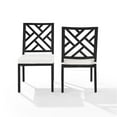 thumbnail image 3 of Pemberly Row 18.5" Metal Outdoor Dining Chair in Black (Set of 2), 3 of 11