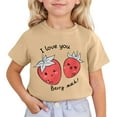 thumbnail image 1 of Hauts avec Chats pour Bébé Fille Hauts Enfants Mignons Imprimés Manches Courtes Col Rond T-Shirt, 1 of 4