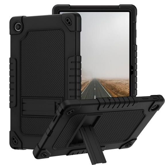 Kebiory for Walmart Onn 11 Tablet Pro (Model:100110027) Tablet Case,Shockproof Kids Friendly Rugged Hybrid Case(Built-in Kickstand) for Walmart Onn 11 Inch Pro (Model:100110027) 2023(Black Black)
