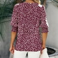 thumbnail image 6 of IROINNID Womens Oversize Loose Top Comfy Printed Round Neck Loose Chiffon Top, 6 of 6