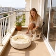 thumbnail image 6 of Woven Cat Bed With Removable Washable Rope Indoor Cat Round Cat Bed For Small To Large Cats Cat&, 6 of 7