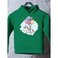 thumbnail image 3 of Unicorn With Balloons Hoodie Toddler -Image by Shutterstock,  4 Toddler, 3 of 4