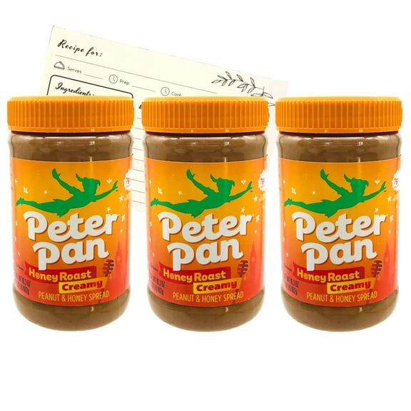 Peter Pan Honey Roast Creamy Peanut Butter, 16.3 Ounce, Pack of 3