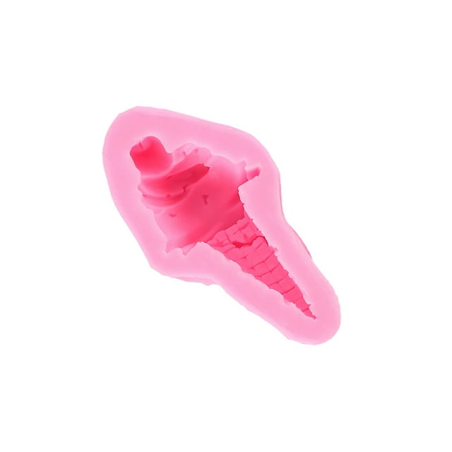 Advancent Molde de silicona con forma de helado, moldes de decoración, molde decorativo de autoensamblaje encantador, pasteles, dulces, Cocina y Comedor