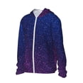 thumbnail image 2 of Fotbe Neon Glitter Men's Women's UPF 50+ Sun Protection Jacket Hooded Cooling Shirt with Pockets Hiking Outdoor Performance-Large, 2 of 8