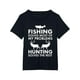 thumbnail image 1 of 1 pc, 100% cotton T-shirt, Fun fishing and hunting gift Christmas Humor Hunter Cool T-shirt, Casual Sporty Tee, Summer Gifts, 1 of 6