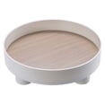 thumbnail image 1 of Serving Round Plastic Serving Tray Cosmetic Storage Table Desk Organizer Container for Snack Food Ornaments Vanity, 1 of 6