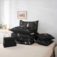 thumbnail image 6 of jejeloiu Snake 7pcs Bedding Comforter Set,Rustic Flowers Leaf Queen Bedding Sets,Boho Bohemian Theme Queen Sheet Sets For Men Women,Luxury Bedroom Decor Reversible, 6 of 8