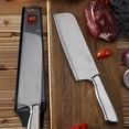thumbnail image 2 of Stainless Steel Multipurpose Chef's Knife with 60° Tip Angle – 16.2cm Compact Utility Tool for Precise Slicing of Fish, Meat, Vegetables & Fruits, Easy to Clean & Durable for Home Kitchen and, 2 of 5
