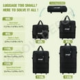 thumbnail image 2 of WOOW DEPOT 36in Expandable Suitcase Bag 4 Layer Collapsible Rolling Luggage Wheeled Duffle Bag Large for Home Storage Cargo Travel Business Moving, 2 of 8