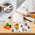 thumbnail image 3 of Yayeee Dish Drying Mat for Kitchen Counter 16" x 18" Microfiber Super Absorbent Coffee Decorative Pad, Beige Christmas Plaid, 3 of 9