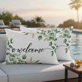 thumbnail image 5 of Pack of 2 Outdoor Pillow Covers 20x12 Inch Waterproof Eucalyptus Throw Pillow Covers,Decorative Couch Pillow Shams Protectors Sage Green Vines Branch Watercolor Plant Patio Pillowcases Cushion Covers, 5 of 8
