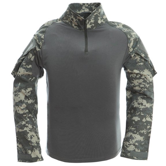 Naughtyhood Mens Shirts Tops!Casual T-shirts for Men Men's Camouflage Outdoor Wear Breathable Wear Long Sleeve Stand Collar Top/Shirt,Casual Shirts for Men