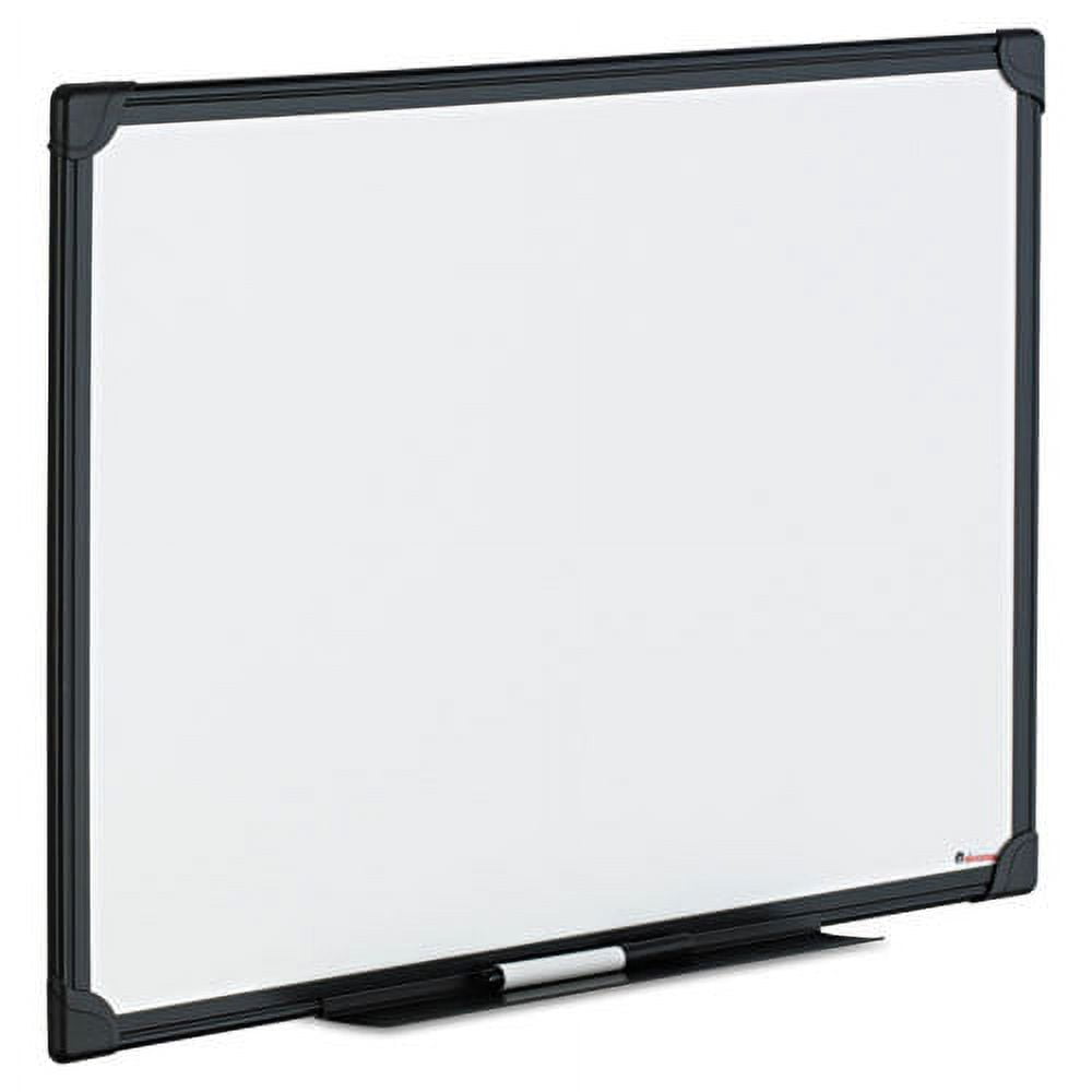 Universal UNV43630 24 in. x 18 in. Melamine Dry Erase Board - Black Frame