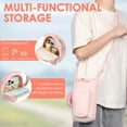 thumbnail image 4 of Water Bottle Carrier Bag Water Cup Crossbody Bag Bottle Holder Carrier with Removable Adjustable Strap for 18 to 64 oz Cup, 4 of 11